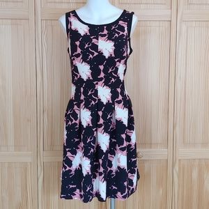 Ann Taylor LOFT Fit and Flare Floral Party Dress